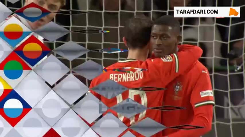 گل راسموس کریستینسن به پرتغال (پرتغال 1-1 دانمارک)