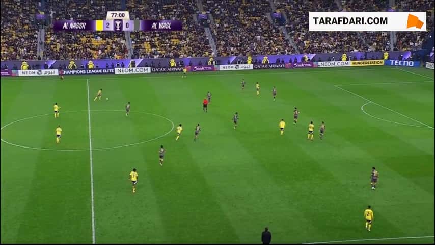 ضربه سر دیدنی و گل دوم کریستیانو رونالدو به الوصل (النصر 3-0 الوصل)