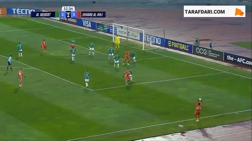 گل تماشایی سردار آزمون به الوحدات (الوحدات 0-1 شباب الاهلی)