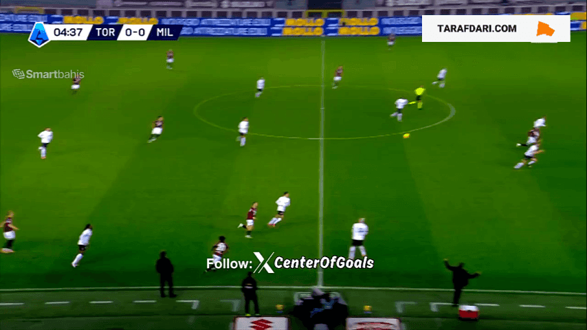 گل به خودی چاو مقابل تورینو روی اشتباه وحشتناک منیان (تورینو 1-0 میلان)