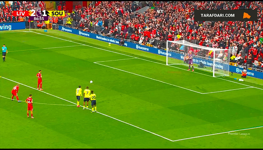 گل دوم محمد صلاح به ساوتهمپتون (لیورپول 3-1 ساوتهمپتون)