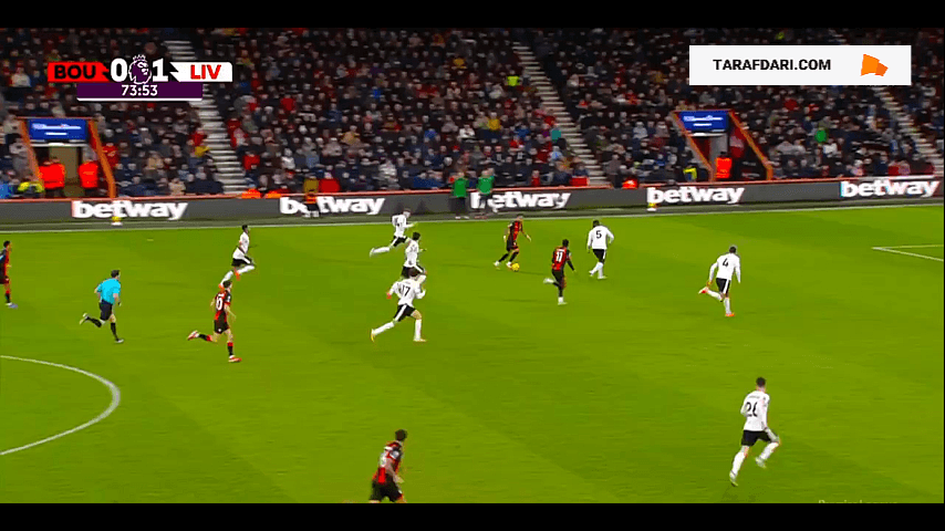 گل دوم و زیبای محمد صلاح به بورنموث (بونموث 0-2 لیورپول)