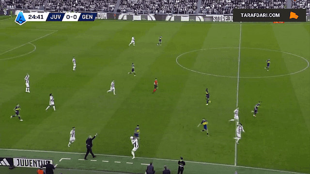 گل زیبای کنان ییلدیز به جنوا (یوونتوس 1-0 جنوا)