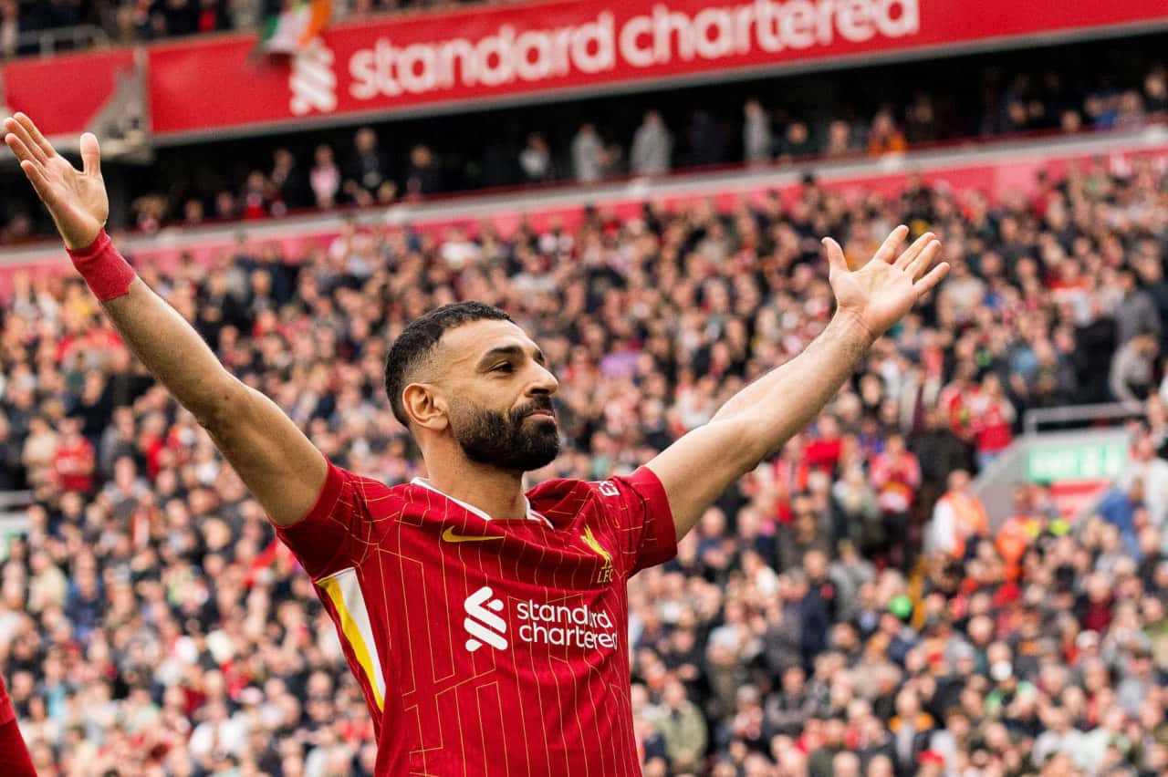 خوشحالی گل محمد صلاح