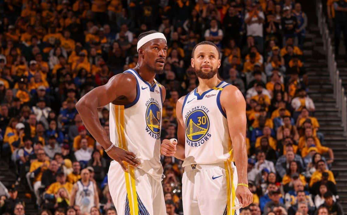 بسکتبال NBA - جیمی باتلر و استفن کری - گلدن استیت وریرز