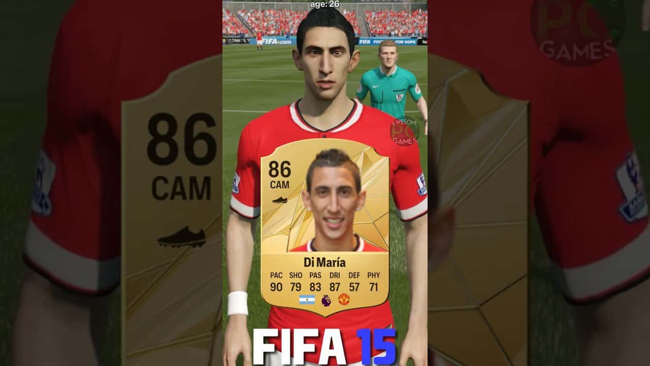 آنخل-دی ماریا - FIFA-08 - EA-FC-25 - ریتینگ - تغییرات-ظاهری - بنفیکا - رئالمادرید - منچستریونایتد - یوونتوس - پاری سن ژرمن - آرژانتین - فوتبال
