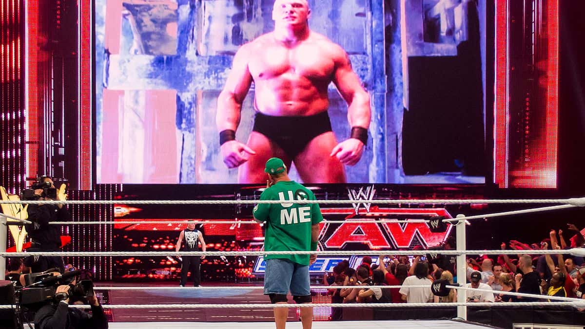 براک-لزنر - بازگشت - WWE - جان-سینا - Monday-Night-Raw - F5 - رسلمنیا - کشتیحرفهای - لحظه-تاریخی