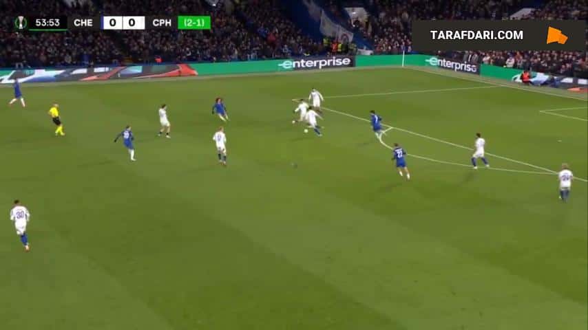 حرکت دیدنی کیرنان دوزبری هال و گل اول چلسی به کپنهاگن (چلسی 1-0 کپنهاگن)