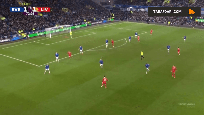 گل محمد صلاح به اورتون (اورتون 1-2 لیورپول)