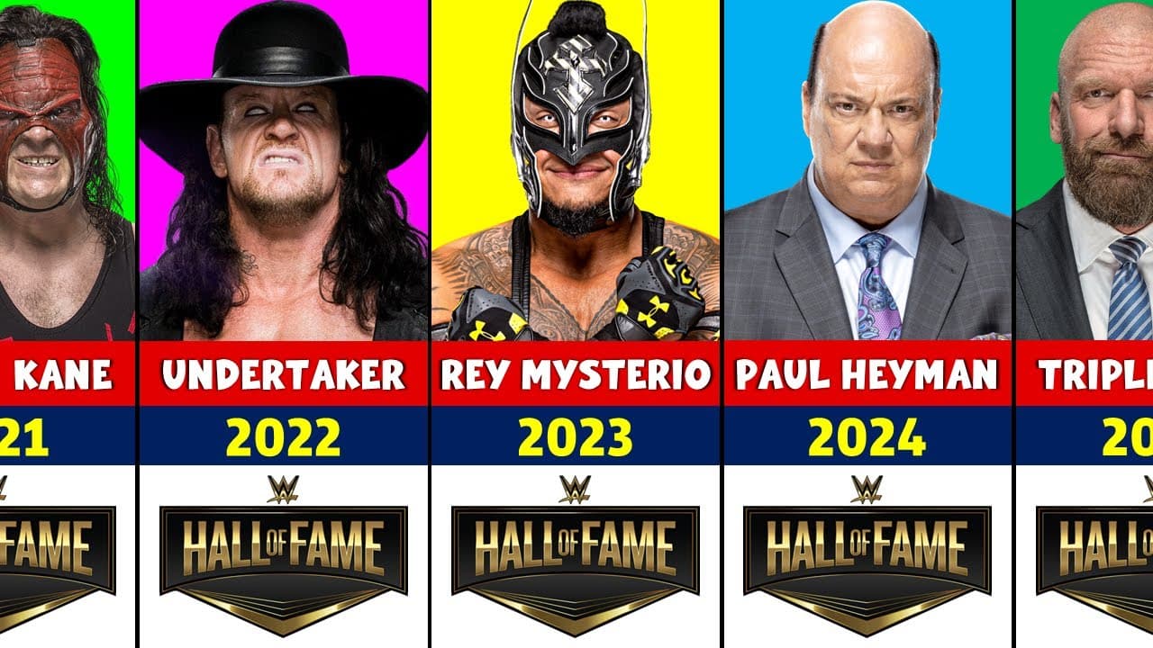 تالار مشاهیر WWE - کشتیگیران افسانهای - آندرتیکر - کین - ری میستریو - استون کلد - تریپل اچ - دونالد ترامپ - آرنولد شوارتزنگر - اسنوپ داگ - WrestleMania