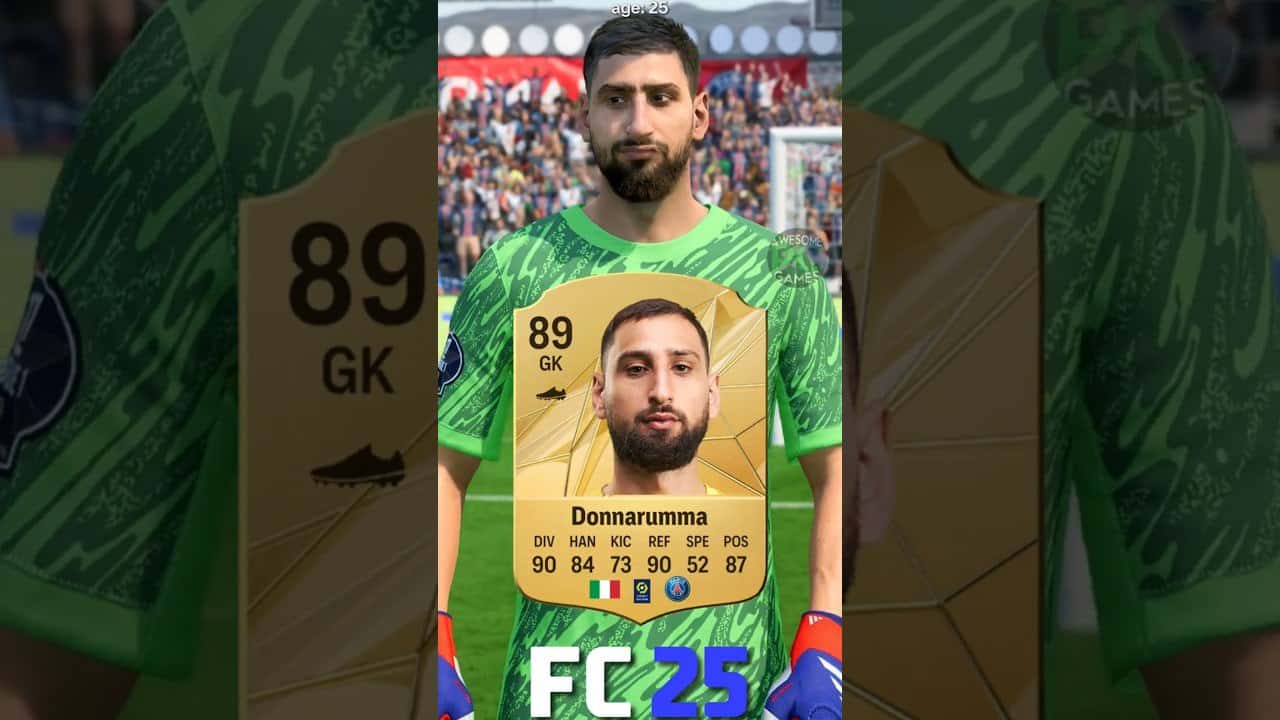 دوناروما - FIFA-17 - EA-FC-25 - مقایسه-ریتینگ - تغییرات-ظاهری - پاری-سن-ژرمن - تیم-ملی-ایتالیا - یورو-2020 - دروازهبان