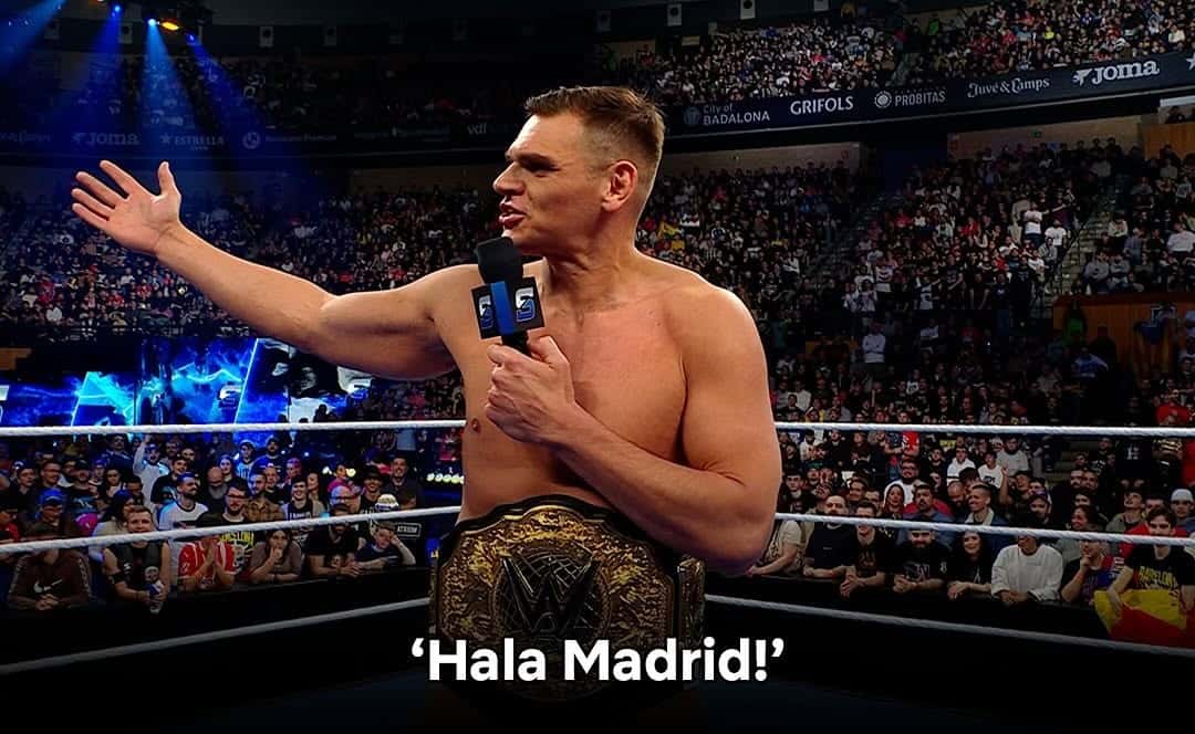 گونتر - قهرمان WWE - رئال مادرید - بارسلونا - قهرمان سنگین وزن جهان - آلا مادرید - Hala Madrid