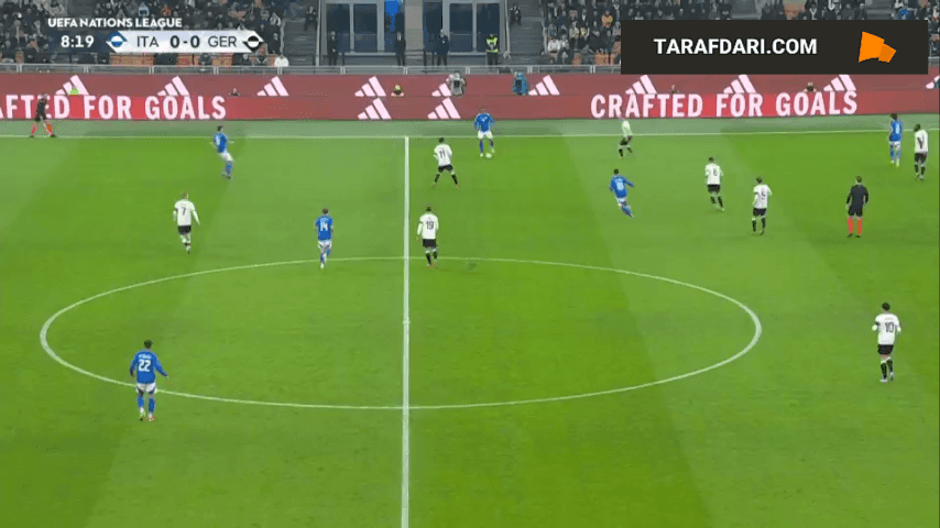 گل ساندرو تونالی به آلمان (ایتالیا 1-0 آلمان)