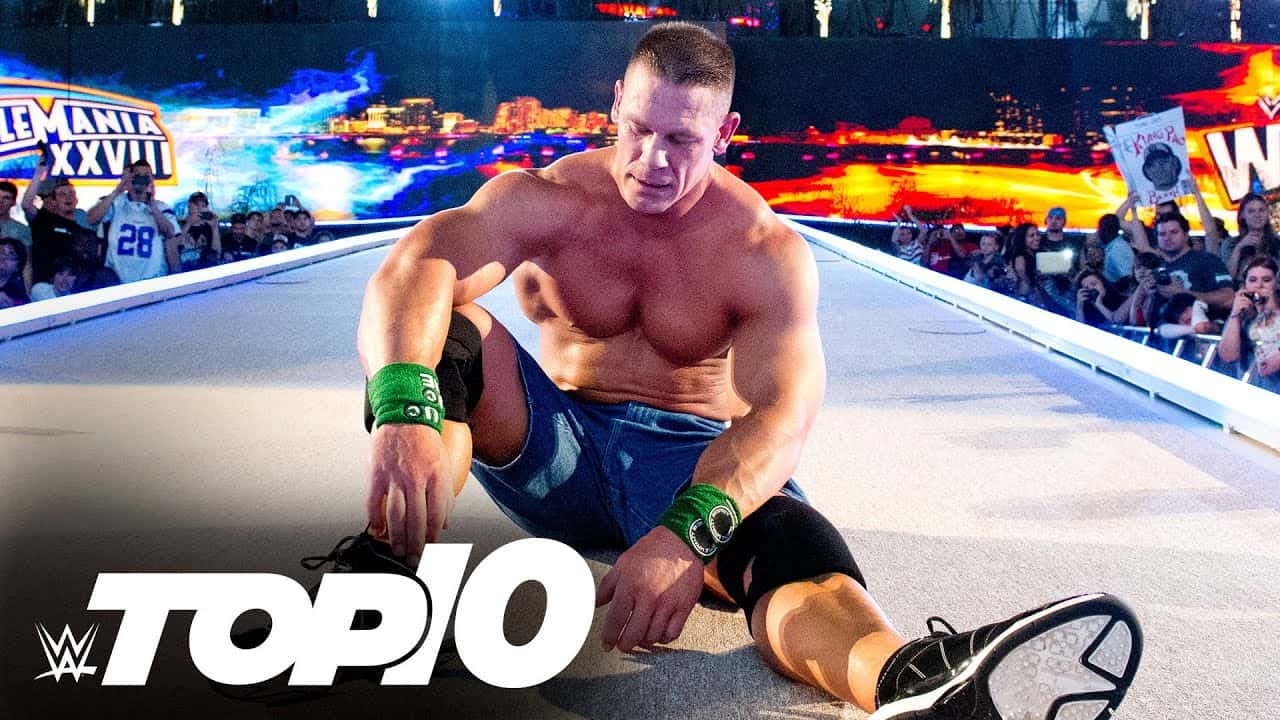 جان سینا - WWE - شکستهای جان سینا - رسلمنیا - رویال رامبل - شکست مقابل راک - کشتی کج