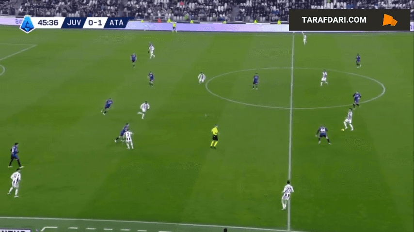 گل مارتن ده رون به یوونتوس (یوونتوس 0-2 آتالانتا)