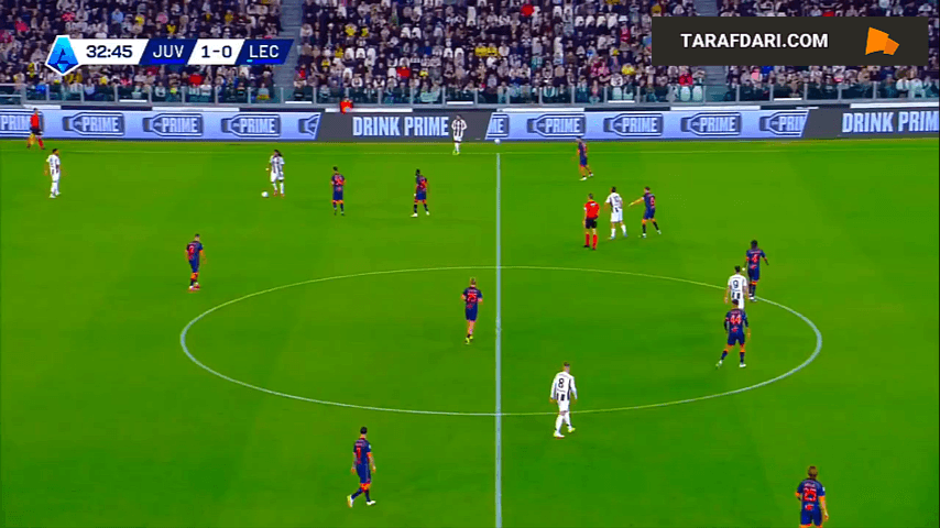 گل کنان ییلدیز به لچه (یوونتوس 2-0 لچه)
