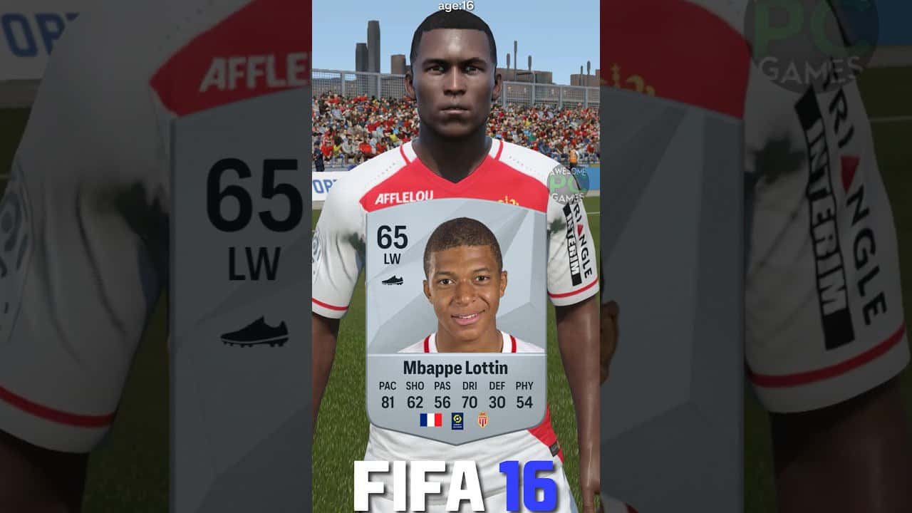 کیلیان-امباپه - FIFA-16 - EA-FC-25 - ریتینگ - تغییرات-ظاهری - موناکو - پاری-سنژرمن - استعداد-جوان - فوتبال - بازی-ویدئویی