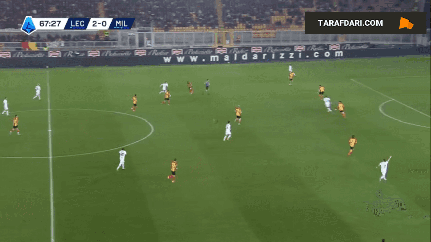 گل به خودی آنتونینو گالو مقابل میلان (لچه 2-1 میلان)