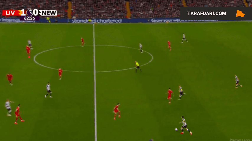 گل الکسیس مک آلیستر به نیوکاسل (لیورپول 2-0 نیوکاسل)