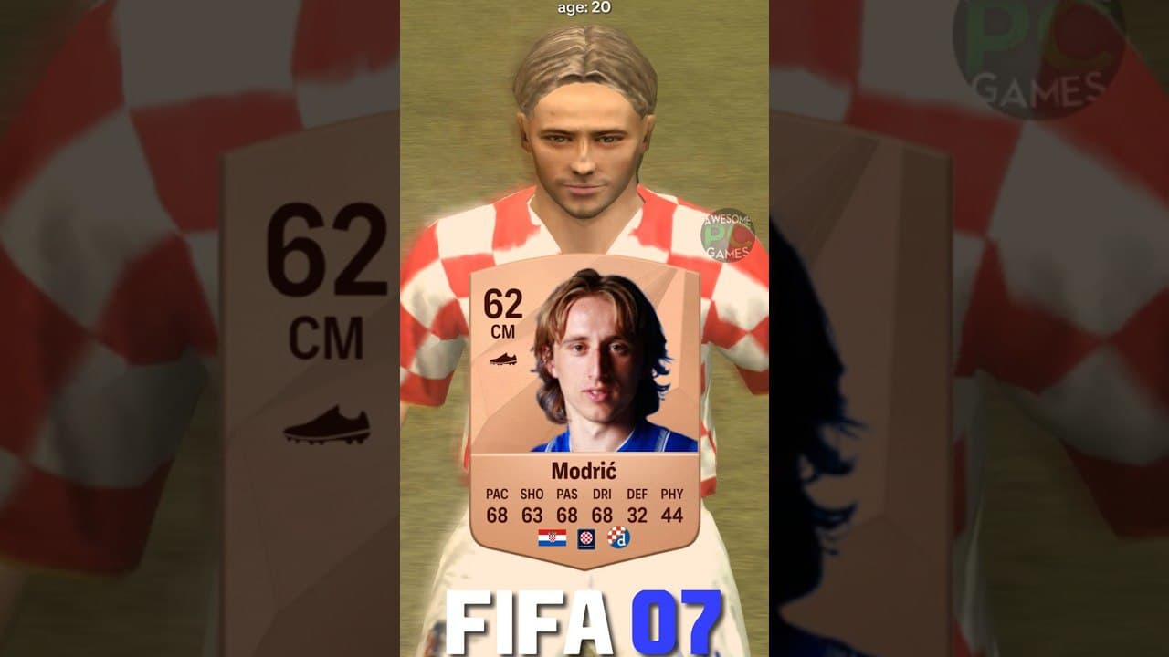 لوکا-مودریچ، FIFA-07، EA-Sports-FC-25، ریتینگ، تغییرات-ظاهری، رئال-مادرید، تاتنهام، هافبک، کروات، بازی-ویدئویی