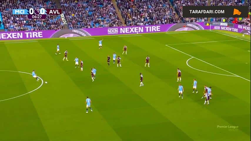 گل برناردو سیلوا به استون ویلا (منچسترسیتی 1-0 استون ویلا)