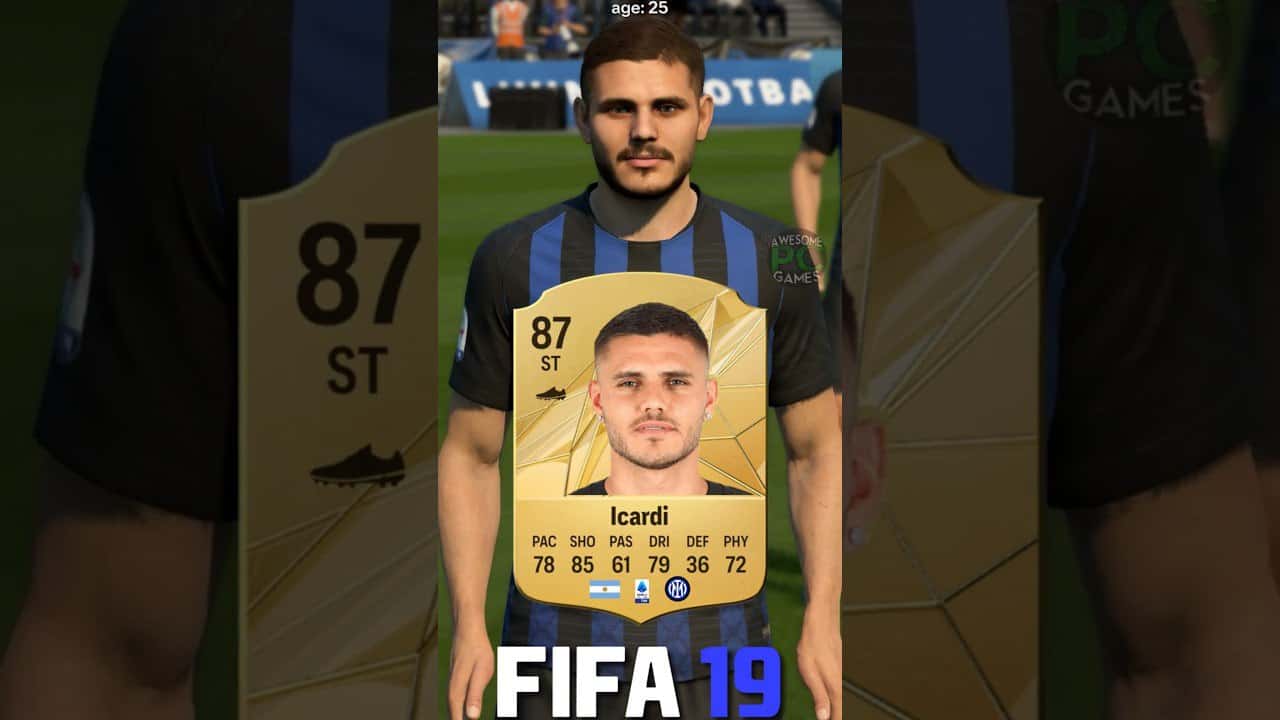 مائورو-ایکاردی - مقایسه-ریتینگ - تغییرات-چهره - FIFA - EA-FC - اینتر - پاریسنژرمن - فوتبال-آرژانتین