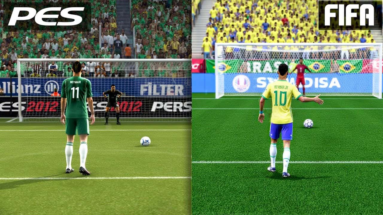نیمار - ضربات پنالتی - FIFA - PES - شبیهسازی فوتبال - استایل بازی - حرکات فنی - انیمیشنها
