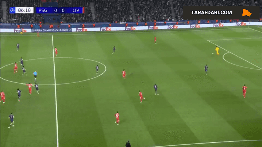 گل هاروی الیوت به پاری سن ژرمن (پاری سن ژرمن 0-1 لیورپول)