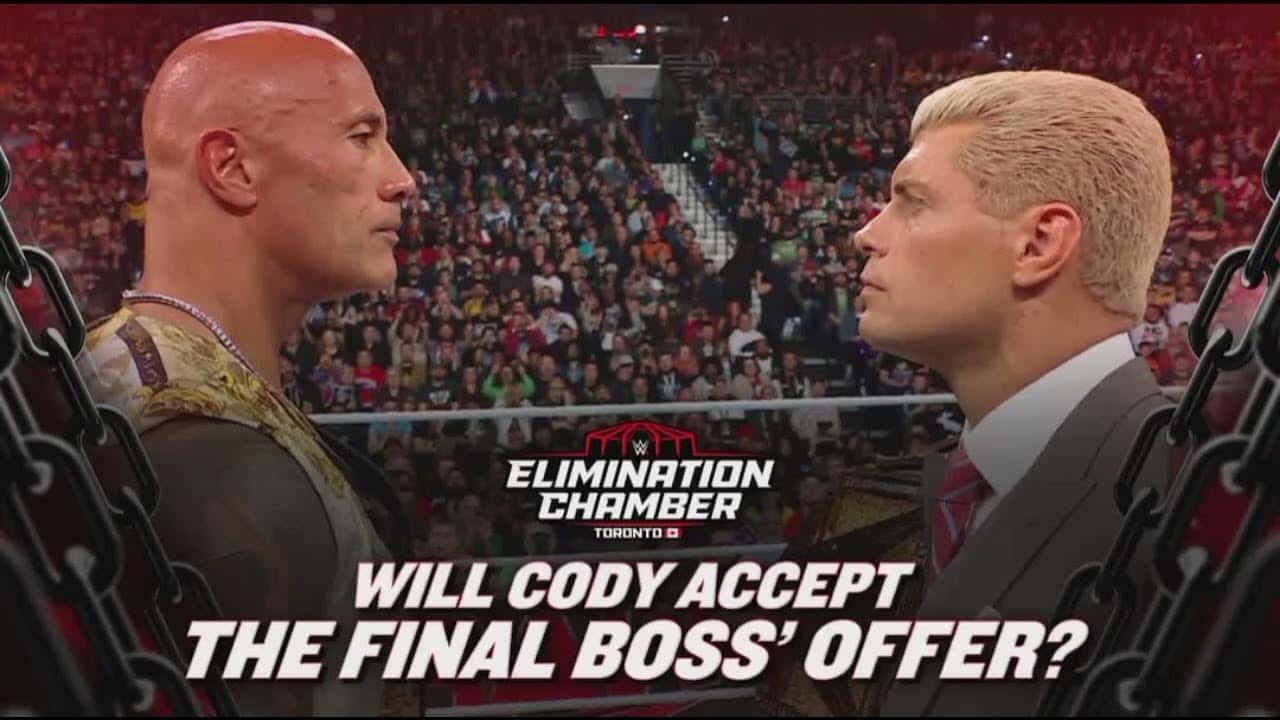 WWE - الیمینیشن چمبر - راک - کودی رودز