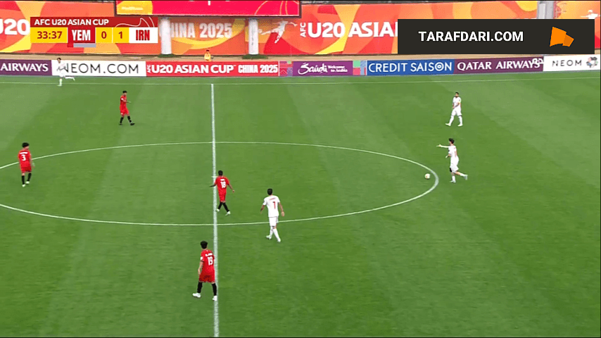 گل دوم ابوالفضل زمانی به یمن در جام ملتهای جوانان آسیا (یمن 0-2 ایران)