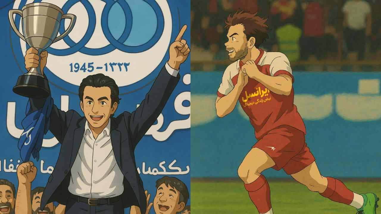 اوستون اورونوف- فرهاد مجیدی- هوش مصنوعی- استقلال- پرسپولیس- انیمه