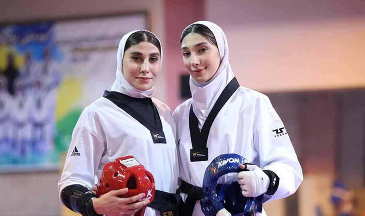 ناهید کیانی- مبینا نعمت زاده- تکواندوی زنان- تیم ملی تکواندو زنان ایران