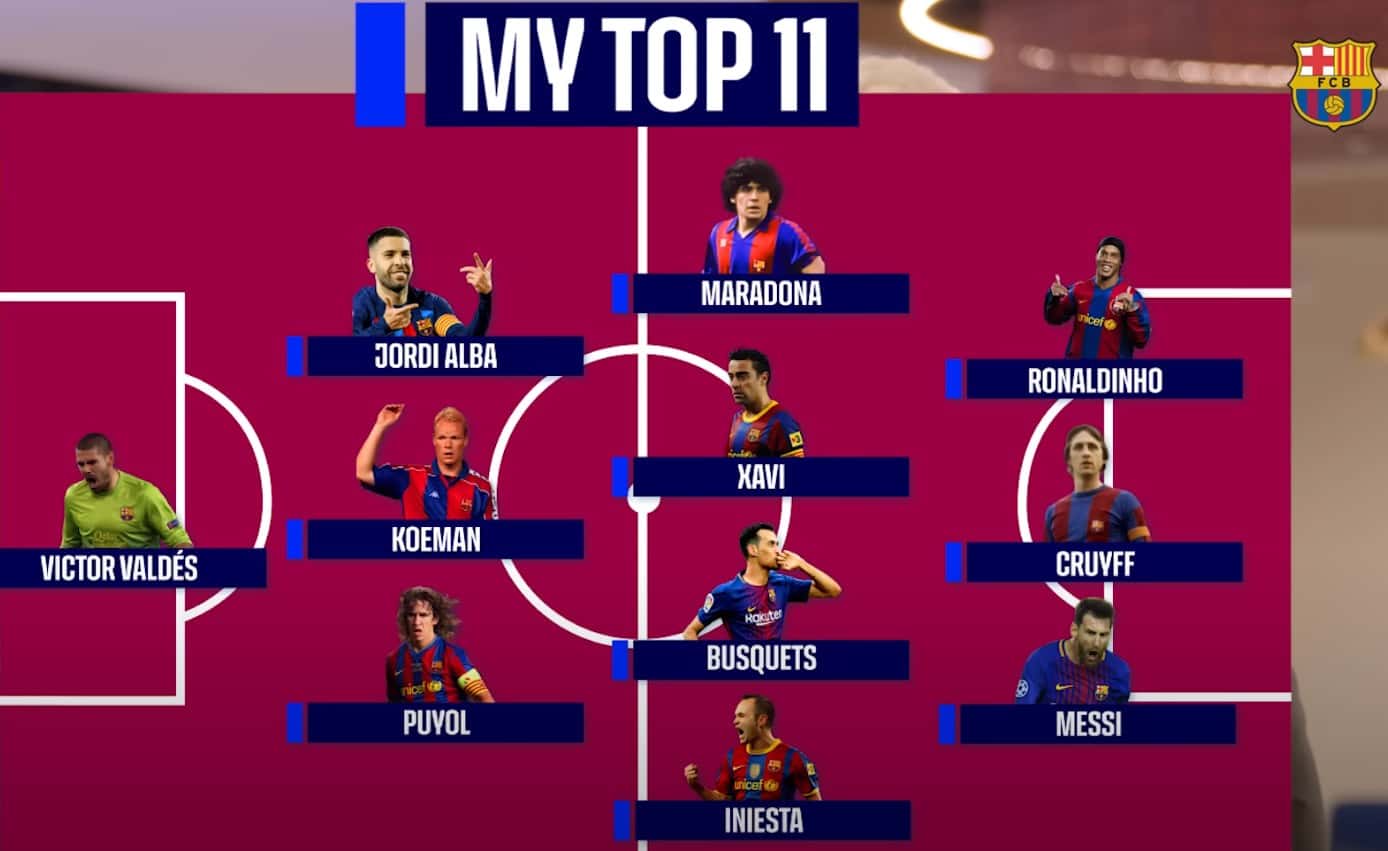 تیم منتخب تاریخ بارسلونا