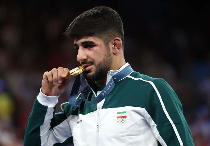 عکس از سعید اسماعیلی کشتی گیر وزن ۶۷ کیلوگرم