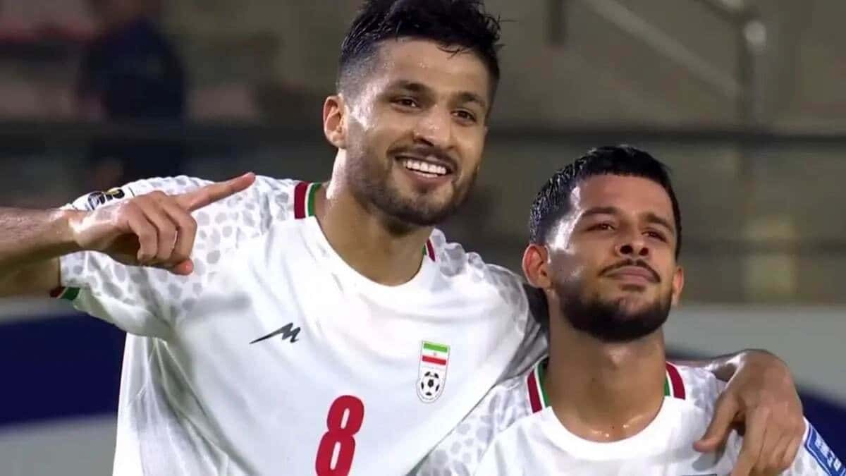 عکس از محمد محبی وینگر تیم ملی ایران