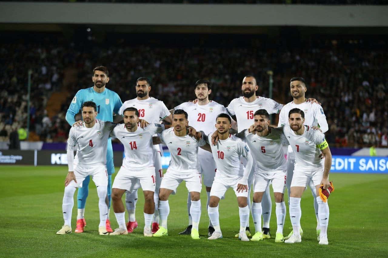 عکس تیمی از بازیکنان تیم ملی ایران