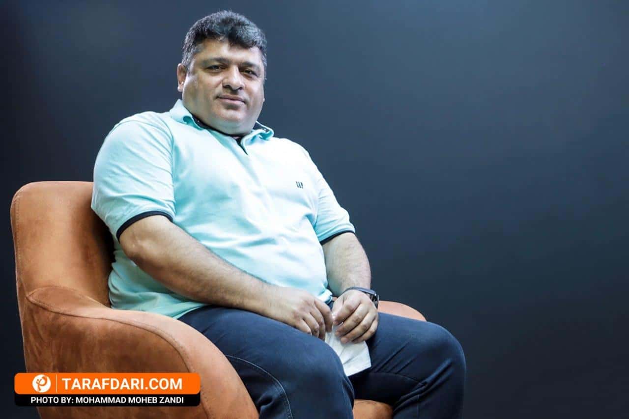 عکس از بهزاد داداش زاده پیشکسوت فوتبال ایران