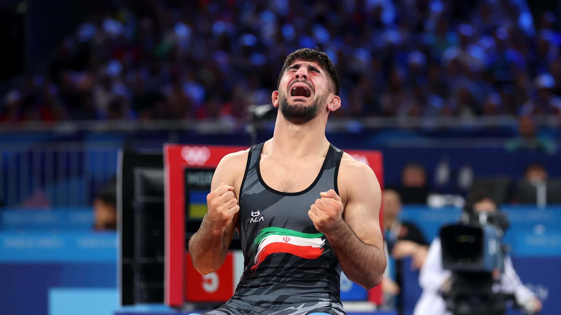 عکس از سعید اسماعیلی کشتی گیر فرنگی ایران