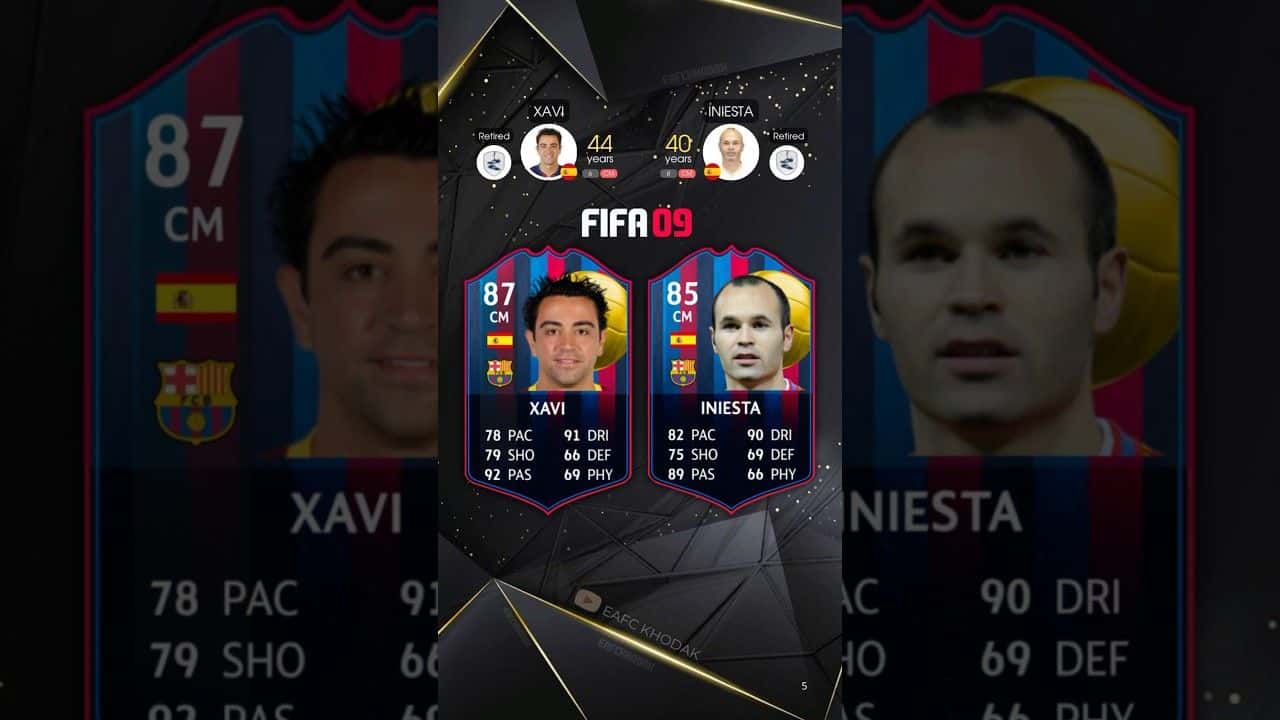 ژاوی و اینیستا؛ بازی EA Sports FC 25