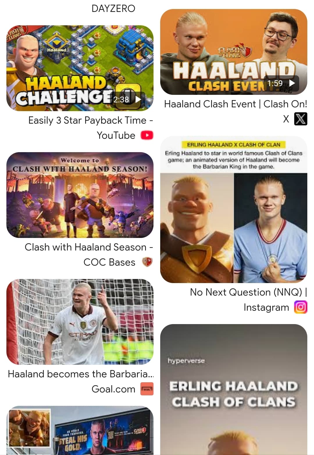 قرارداد اریگ هالند منچسترسیتی با کمپانی بازی های کلش اف کلنز Clash of clans