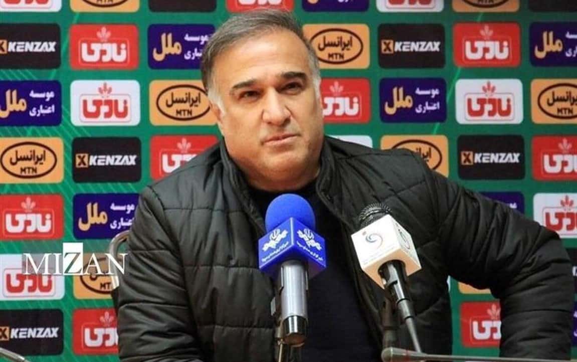 سیروس دین محمدی سرمربی پیکان در نشست خبری بعد از بازی با استقلال