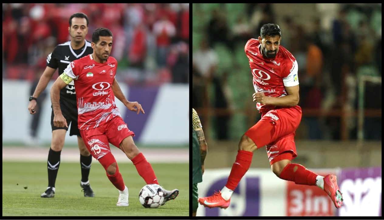 محمدحسین کنعانی زادگان مدافع پرسپولیس برابر شمس آذر، وحید امیری وینگر پرسپولیس مقابل سپاهان