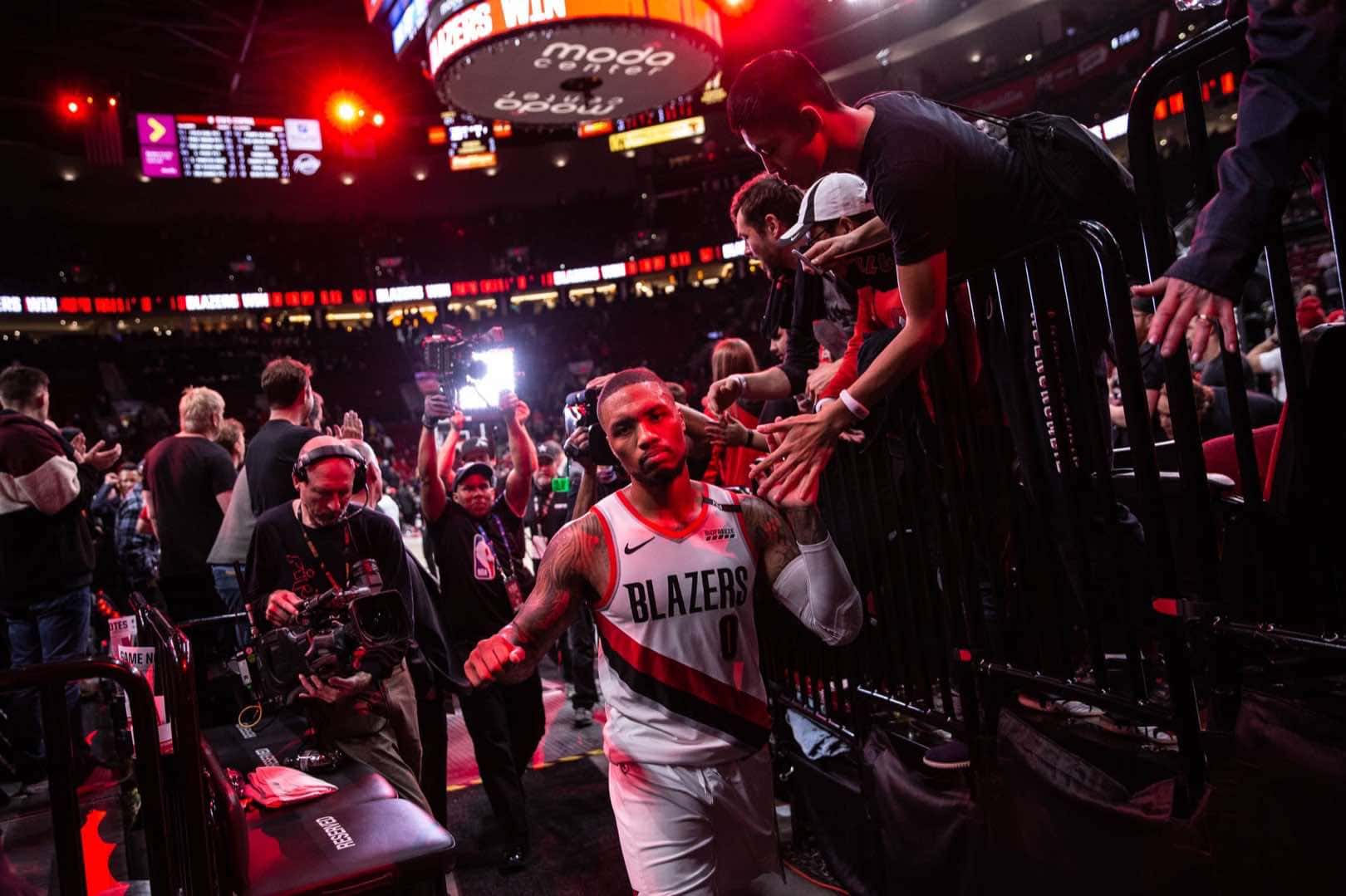 پورتلند تریل بلیزرز - اکلاهما سیتی تاندر - moda center - بسکتبال nba