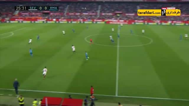گل وسام بن یدر به رئال مادرید (سویا 1-0 رئال مادرید)