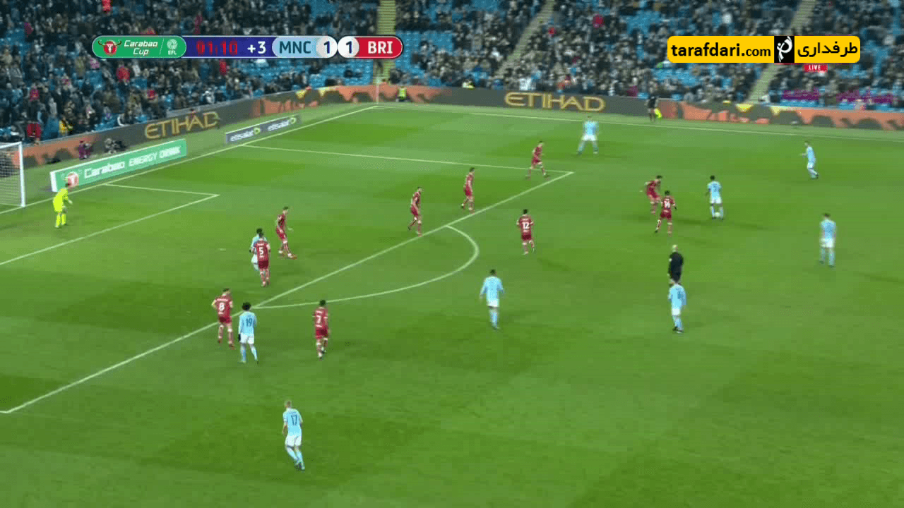 خلاصه و گل های HD بازی منچسترسیتی 2-1 بریستول سیتی