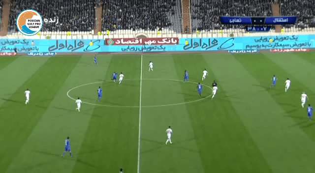 گل مرتضی تبریزی به نساجی (استقلال 1-0 نساجی)