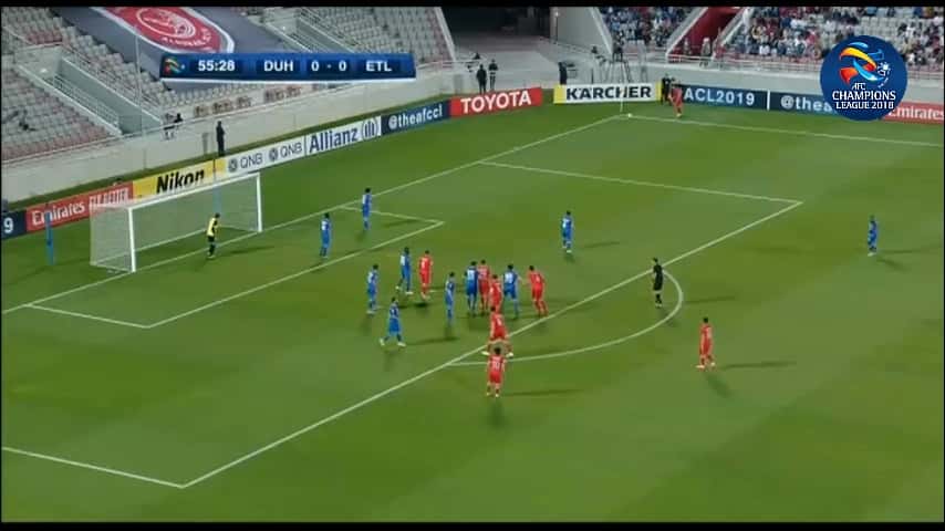 گل مهدی بن عطیه به استقلال (الدوحیل 1-0 استقلال)
