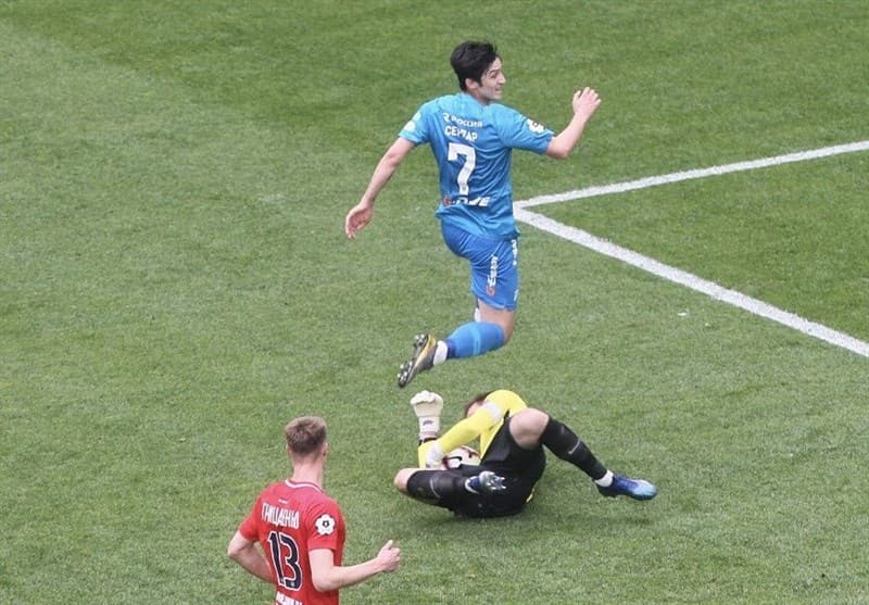 ایران-روسیه-لیگ روسیه-زنیت-لژیونرها-Sardar Azmoun