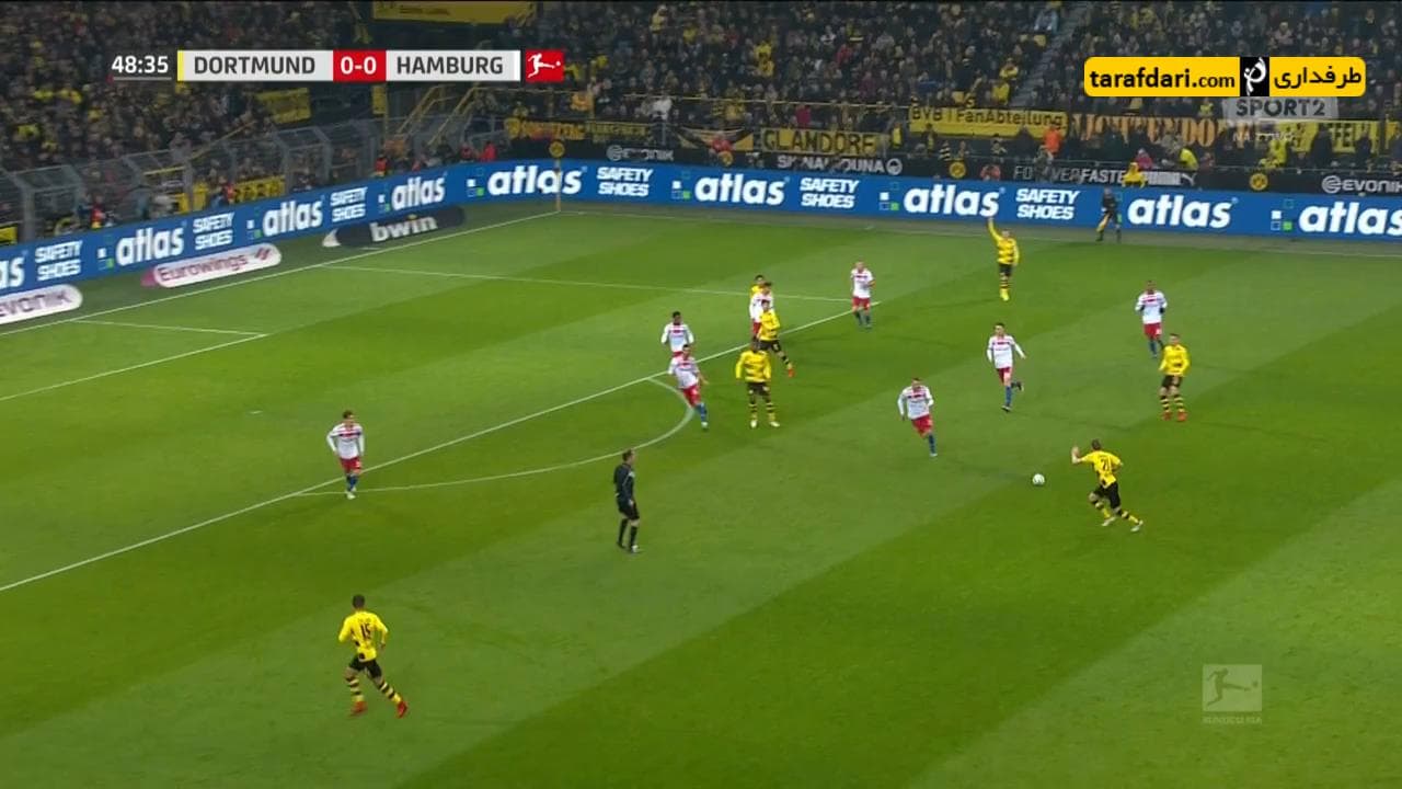 گل ها و خلاصه HD بازی بروسیا دورتموند 2-0 هامبورگ