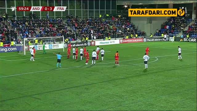 گل کورت زوما به آندورا (آندورا 0-4 فرانسه)
